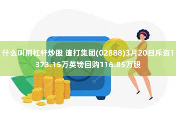 什么叫用杠杆炒股 渣打集团(02888)3月20日斥资1373.15万英镑回购116.85万股