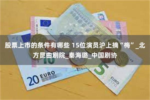 股票上市的条件有哪些 15位演员沪上摘“梅”_北方昆曲剧院_秦海璐_中国剧协